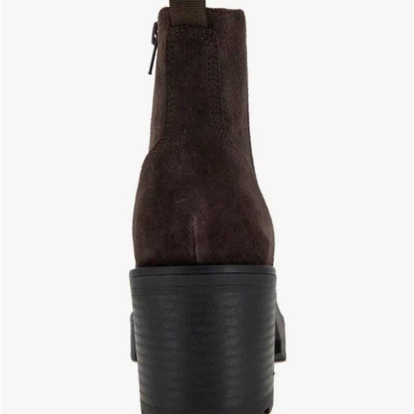 Milla genuine suede Leather Square-Toe Bootie (Women) André Assous sz 9-9.5 new - Picture 5 of 7